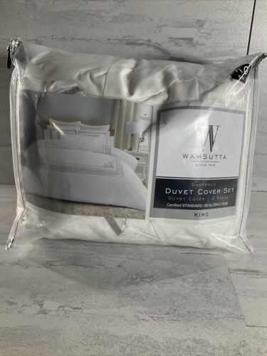 Wamsutta Atlantis 3-Piece King Duvet Cover Set in Bright White (6922781098167)